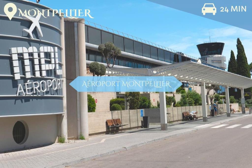 028- Chu Hopital, Appart 2Chambres, Parking, Tram Montpellier Luaran gambar